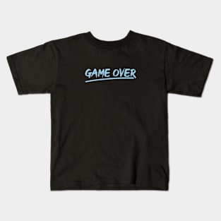 Game Over (Sky Blue) Kids T-Shirt